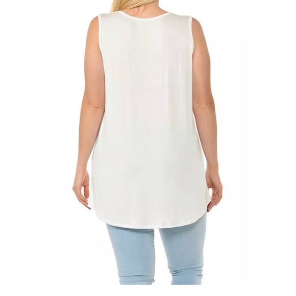 Women's Sleeveless Graphic Tank Top Plus Size 1X XXL - Picture 2 of 6